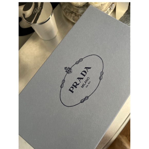 PRADA Logo Strap Pointed toe Ballerina Flats, size 36 - Picture 4 of 9